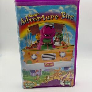 Barney - Barneys Adventure Bus (VHS, 1997) Original purple Case (Ages 1-8) Video